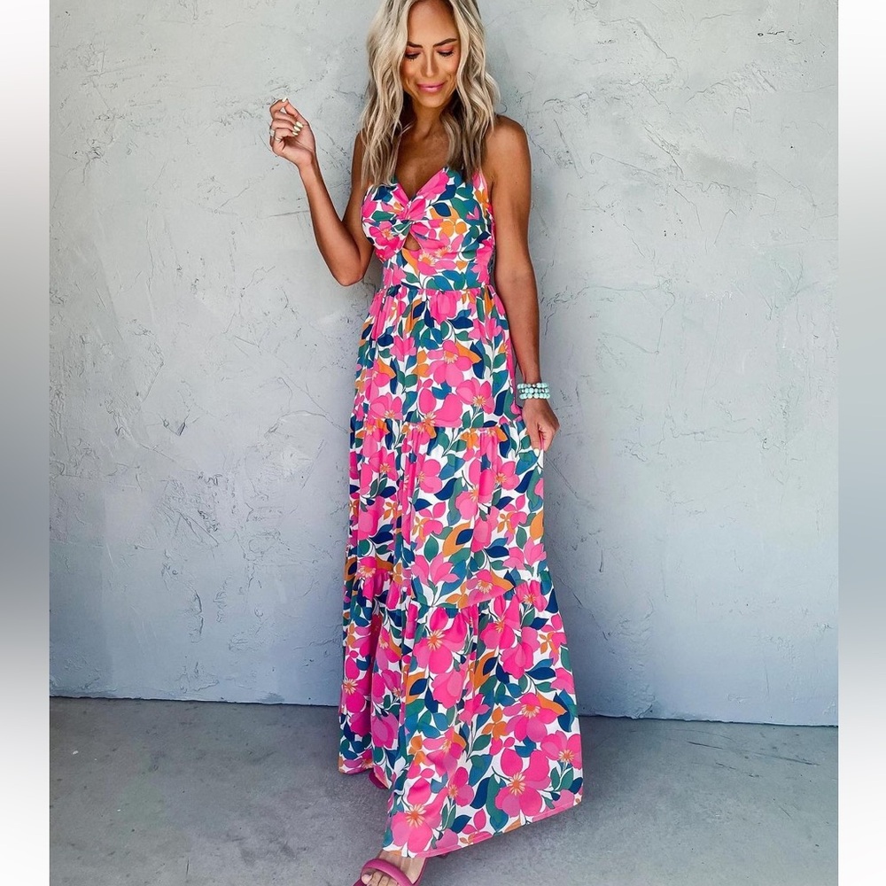 Floral Maxi Dress - Ruthie Grace Boutique